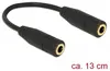 DELOCK Adapter Audio Klinke 3.5mm 4Pin-Bu > Bu 0.13m Anteprima dell’immagine prodotto 3