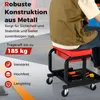 Taboret warsztatowy COSTWAY z kółkami, szufladą i półką, Podgląd zdjęcia produktu 4