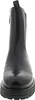 A front view of a black Chelsea boot with a thick sole. Produktbild-Vorschau