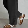 ASKSA Damen Leinenhose Casual Leicht Leinen Hose Gerades Produktbild-Vorschau 6
