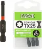 ESSVE Punte per avvitatori a impulsi TX25 coniche nere 50 Anteprima dell’immagine prodotto 1