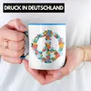 Trendation - Peace Zeichen Tasse Frieden Hippie 90er 80er Produktbild-Vorschau 2