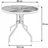 Zestaw mebli ogrodowych balkon taras CHILE stół parasol Podgląd zdjęcia produktu 4