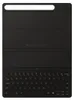 A black keyboard case for a tablet, shown from the top with the keyboard unfolded. Voir les images du produit