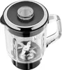 A close-up studio shot of a blender jar with its lid on. Voir les images du produit