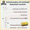 200x Holzschrauben Spanplattenschrauben 3,5x45mm Schrauben Produktbild-Vorschau 3