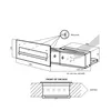 Doorgangsbrievenbus MP-6PN (roestvrij staal) 260-410mm Productafbeelding-voorbeeld 8