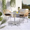 Table de jardin Table de bistrot stable en aluminium Voir les images du produit 4