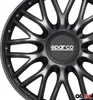 Sparco kryty nábojov 15 palcov Roma šedá čierna 4ks Náhľad obrázku produktu 7