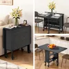 BEALIFE Tavolo da pranzo pieghevole 130x80x74 cm con Anteprima dell’immagine prodotto 7