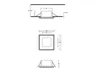 LED Decken Einbauleuchte Weiß matt Einbaustrahler 8x8cm Produktbild-Vorschau 6