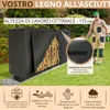 Rastrelliera per legna da ardere esterna in metallo con Anteprima dell’immagine prodotto 3