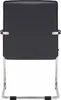 The back view of a dark gray office chair with a metal frame. Anteprima dell’immagine prodotto