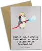 Mr. & Mrs. Panda Grußkarte Feuerwehrfrau Humor - Grau Produktbild-Vorschau 1