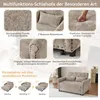 Nowoczesna rozkładana sofa 3 w 1 z dwoma miejscami Podgląd zdjęcia produktu 3