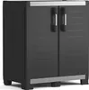 Keter Armoire de rangement basse Garage XL Noir et argent Voir les images du produit 6