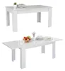 Weißer Hochglanz-Esstisch ausziehbar 140-190x90cm für Produktbild-Vorschau 2