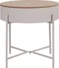 Sisco table basse , table d'angle Ø40cm beige, gris. Voir les images du produit 1