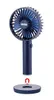 Der Unold Handventilator Breezy II ist ein pinke Handventilator mit gelben Flügeln und dem Unold-Lo Produktbild-Vorschau