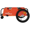 vidaXL Remorque pour vélo Orange Tissu Oxford et fer Voir les images du produit 6