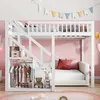 INONEFT Etagenbett 140x200cm, Kinderbett mit Treppe mit Produktbild-Vorschau 3