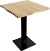 Bistrotisch Baumkante massiv Akazie natur lackiert 60 x 60 Produktbild-Vorschau 2