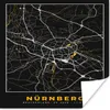 MuchoWow® Poster Nürnberg - Stadtplan - Karte - Gold - Produktbild-Vorschau 1