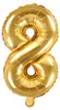 Folienballon Zahl "8" 35cm gold Metall 1 Stk. Produktbild-Vorschau 3