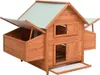 vidaXL Kurník 150x96x110 cm jedlový masiv Náhled obrázku produktu 1