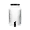 HOMLA VELMO gestreiftes Hahnglas mit schwarzem Deckel 6 l Produktbild-Vorschau 1