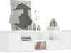 vidaXL Scaffale ad angolo bianco 160x40x45 cm Materiale a Anteprima dell’immagine prodotto 9