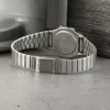 A close-up view of the back of a silver Casio watch with a metal band. Produktbild-Vorschau