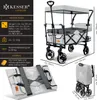 KESSER® Bollerwagen Faltbar GTS-9100 mit Dach Handwagen Produktbild-Vorschau 7