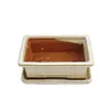Ciotola bonsai con piattino Gr. 3 - beige chiaro - quadrato Anteprima dell’immagine prodotto 2