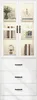 OKWISH Vitrine avec Éclairage LED et 3 Tiroirs - Armoire Voir les images du produit 7