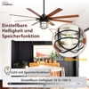 Sofucor Deckenventilator, 165 cm, schwarz, 8 Flügel, Produktbild-Vorschau 4