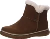 A single brown winter boot with white faux fur lining is shown against a white background. Anteprima dell’immagine prodotto