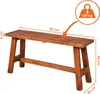 2.03 Grote mahoniehouten bank - ongeveer 90 x 45 x 25 cm - Productafbeelding-voorbeeld 2