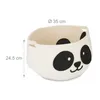 Relaxdays Aufbewahrungskorb für Kinder, Baumwollkorb Panda, Produktbild-Vorschau 4