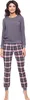 Merry Style Damen Schlafanzug Zweiteiler Pyjama lang bunt Produktbild-Vorschau 5