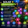 2x Solar Lichterkette bunt, LED Solarlichter im Blumenform, Produktbild-Vorschau 6