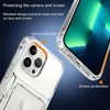Hülle für iPhone 12 Pro Max Transparent Kartenfach Silikon Produktbild-Vorschau 4
