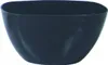 A dark gray oval-shaped planter pot is shown against a white background. Podgląd zdjęcia produktu
