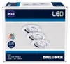 Briloner LED vstavané svietidlá nikel sada 3, 3xLED Náhľad obrázku produktu 1
