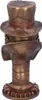 Bronzefarbene Steampunk Pestdoktor Figur als Büste 23 cm Produktbild-Vorschau 3