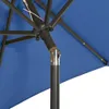 Parasol avec lumières LED bleu azur 200x211cm aluminium Voir les images du produit 4