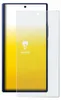 A screen protector is shown on top of a smartphone. Produktbild-Vorschau
