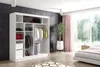 ALTDECOR Kleiderschrank mit Spiegel und Lamel-Schiebetüren, Produktbild-Vorschau 4