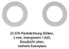 10 kusů plochého silikonového těsnění, 2 mm, průhledné, 1 Náhled obrázku produktu 5