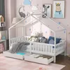 Letto per bambini Merax 90x200 cm con protezione Anteprima dell’immagine prodotto 2